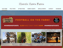Tablet Screenshot of historichawesfarms.com